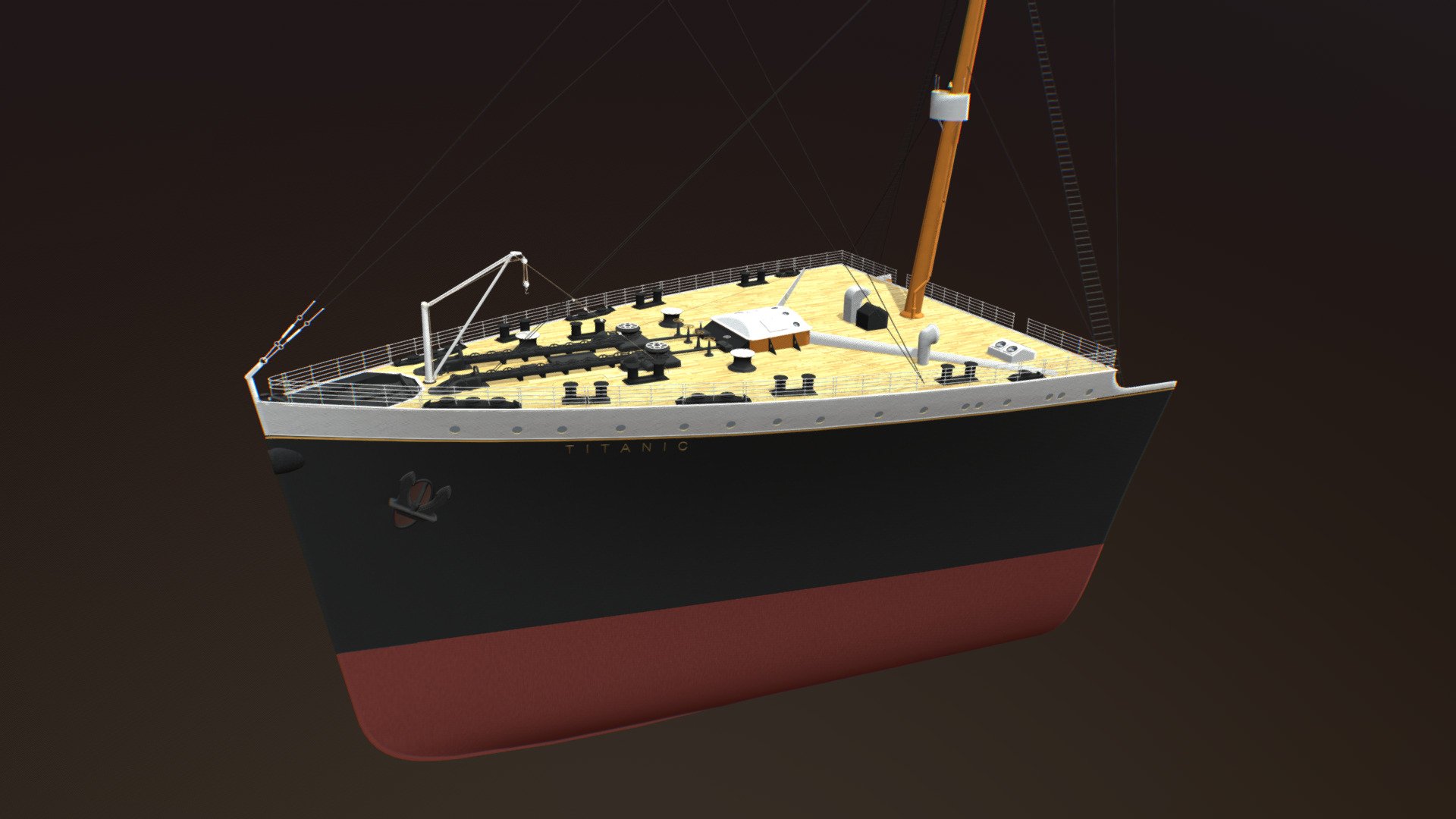 R.M.S. Titanic's bow (forecastle section) - 3D model by SattWorx Interactive (@SattWorxInteractive) 3d model