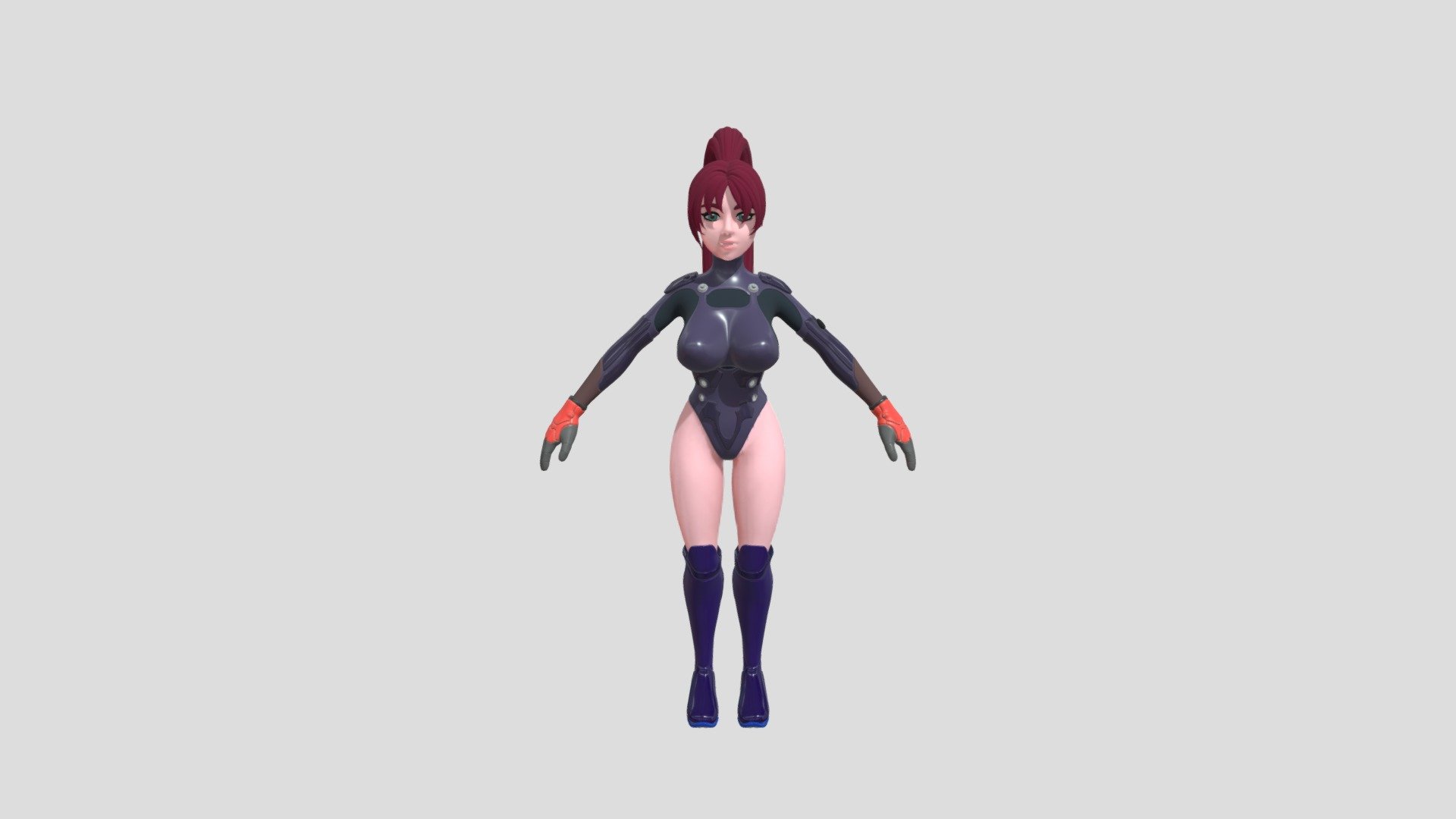 Character for a personal project - Victoria - 3D model by applenine991 3d model
