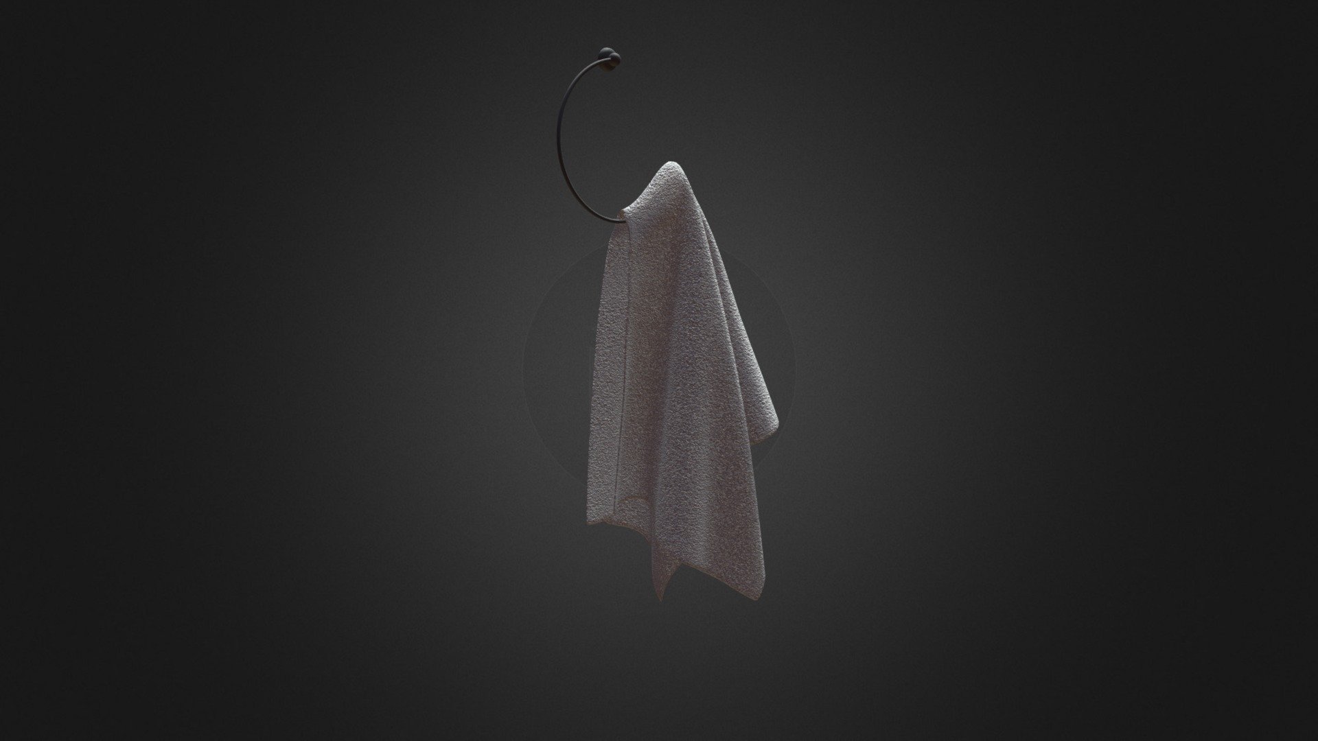 White Hanging Towel - White Hanging Towel - Buy Royalty Free 3D model by cgaxis 3d model