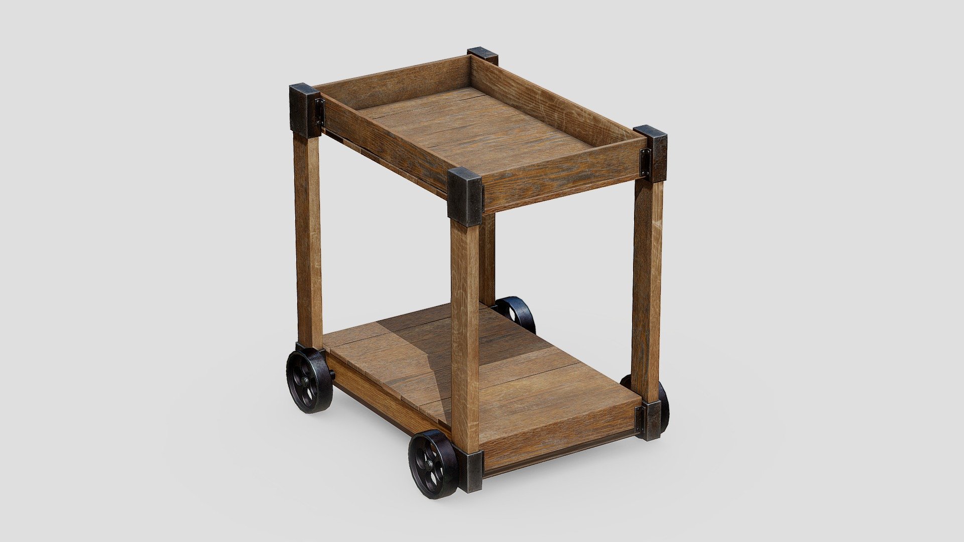 Free download：www.freepoly.org - Wood Table-Freepoly.org - Download Free 3D model by Freepoly.org (@blackrray) 3d model