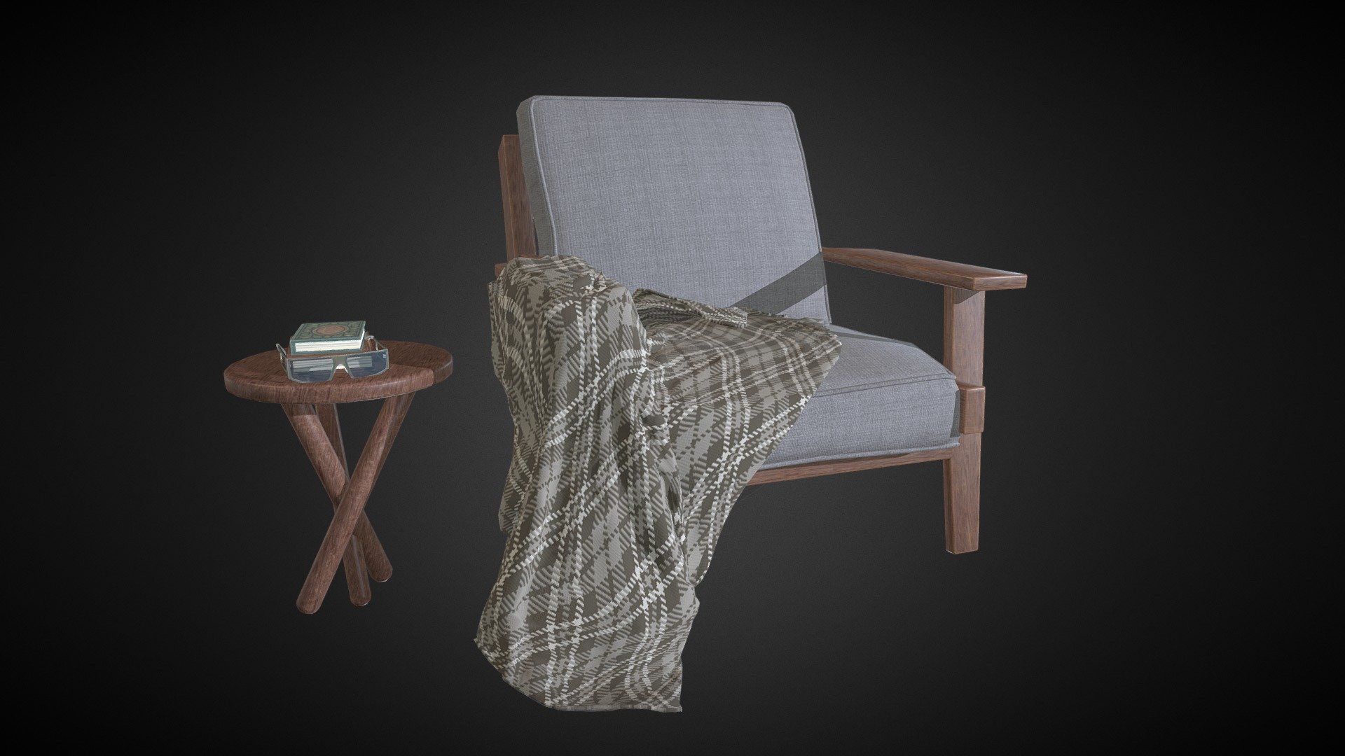 Beckett Lounge Chair - Buy Royalty Free 3D model by Lundi CG Art (@DeonCoke) 3d model