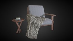 Beckett Lounge Chair unrealengine, blender3dmodel, substancepainter, unity3d, architecture, blender3d, gameasset