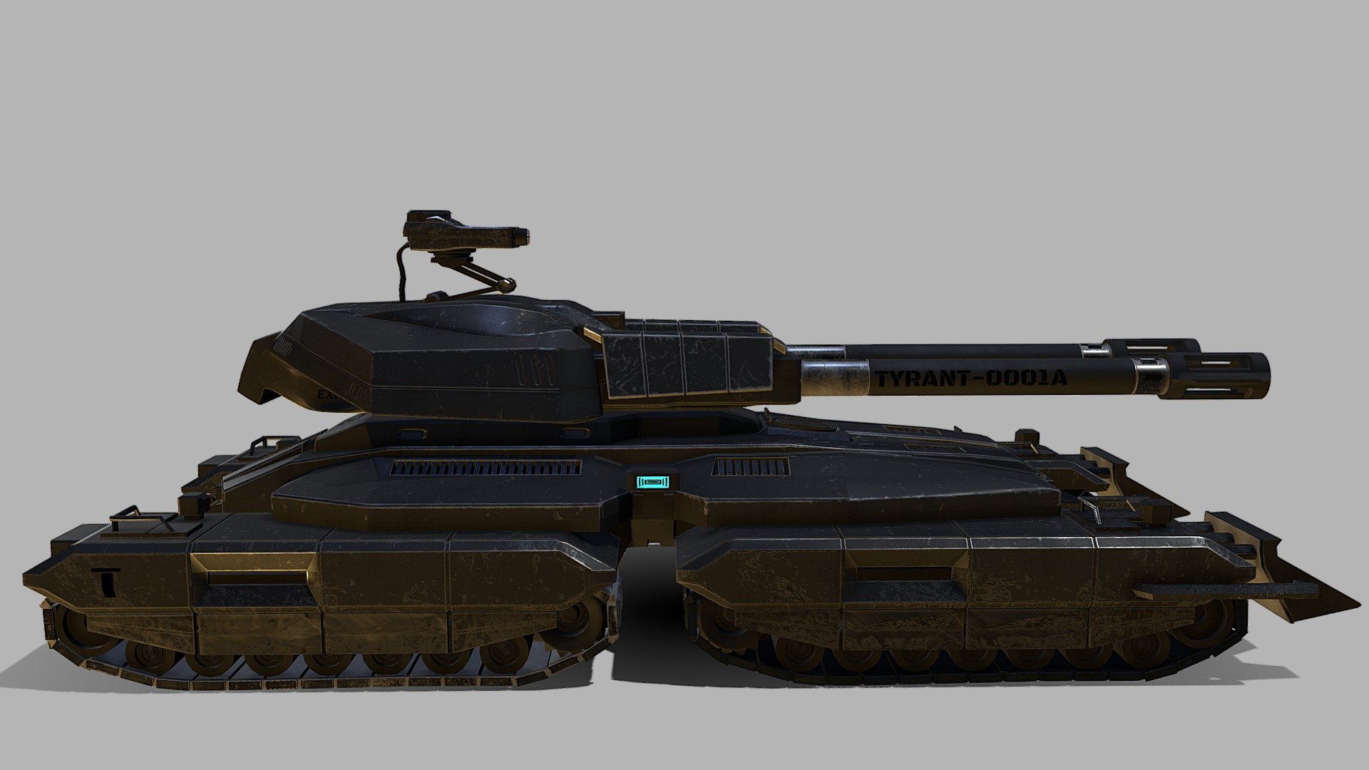 Tank from a non-profit personal project. aka: https://www.youtube.com/watch?v=2LjIVD1fVHU

This design is my own concept (BasedOptimal), does not repeat any existing work. You can use it without a doubt about copyright 3d model