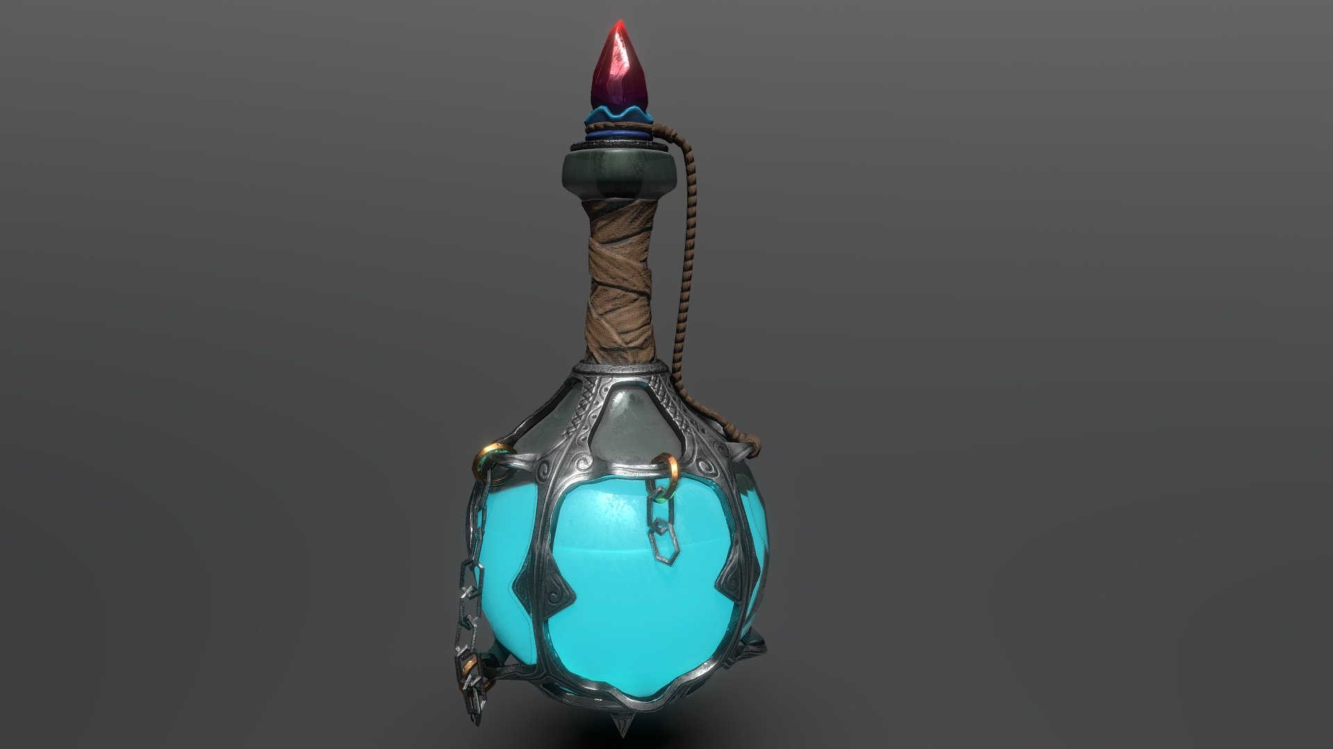 Cool flask with magic elixir :) - Flask Magic - 3D model by Alexey Stepanov (@Alexey.Stepanov) 3d model