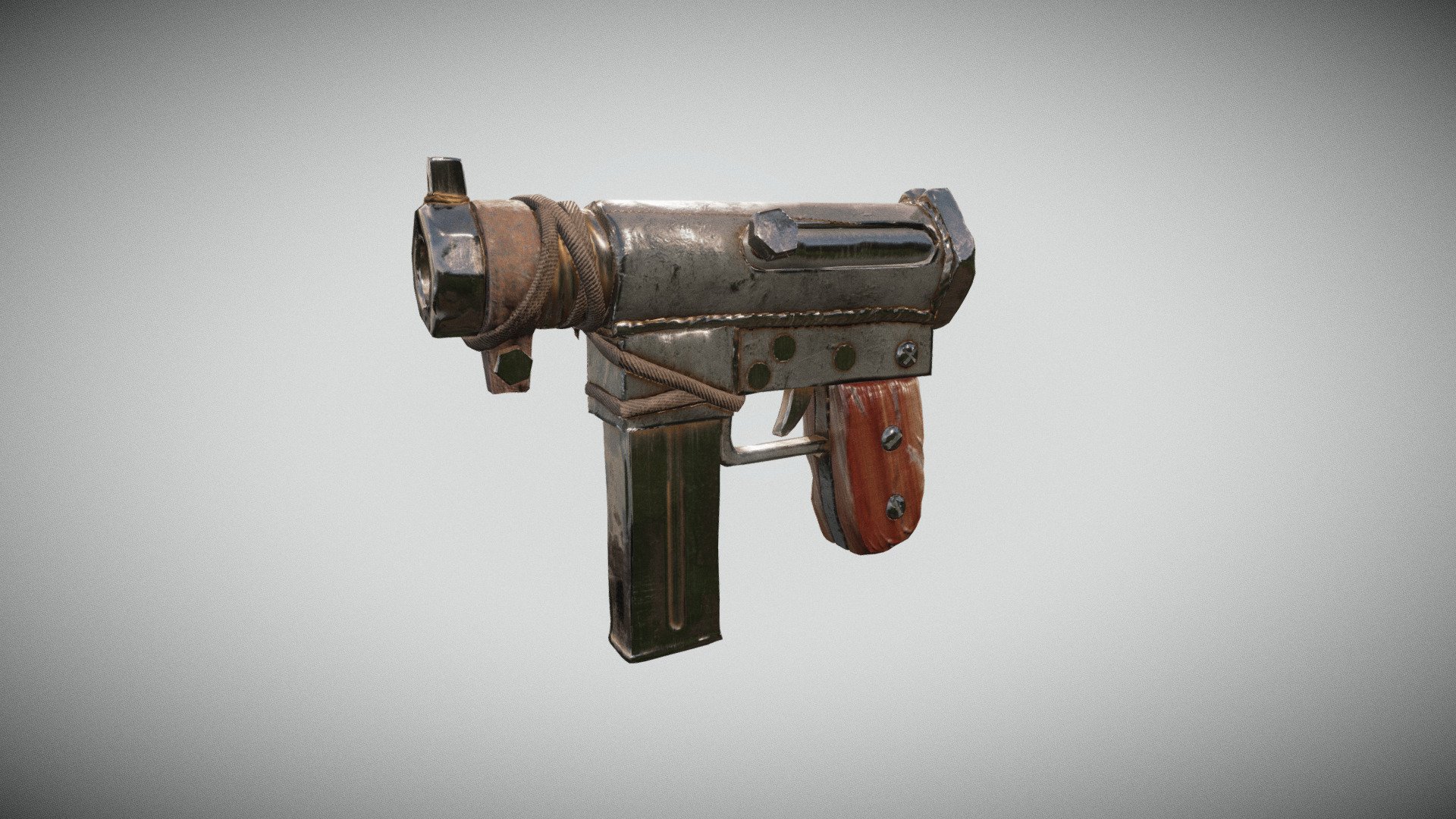 3D model of a stylized pistol - Stylized Weapon - 3D model by sgames1715 3d model