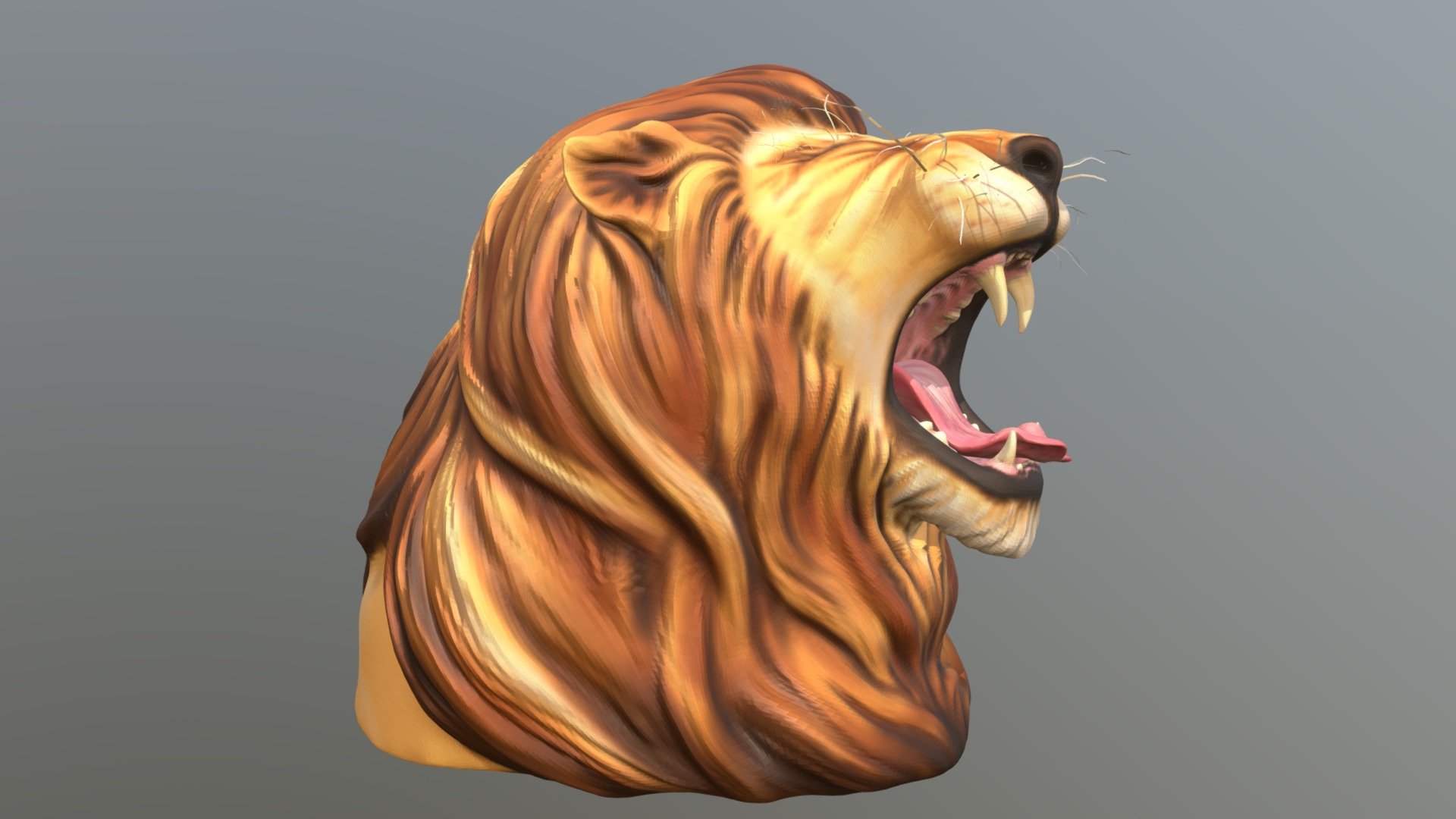 Lion bust project for my 3D Modeling class

Made in ZBrush - Lion Bust - 3D model by jekoia 3d model