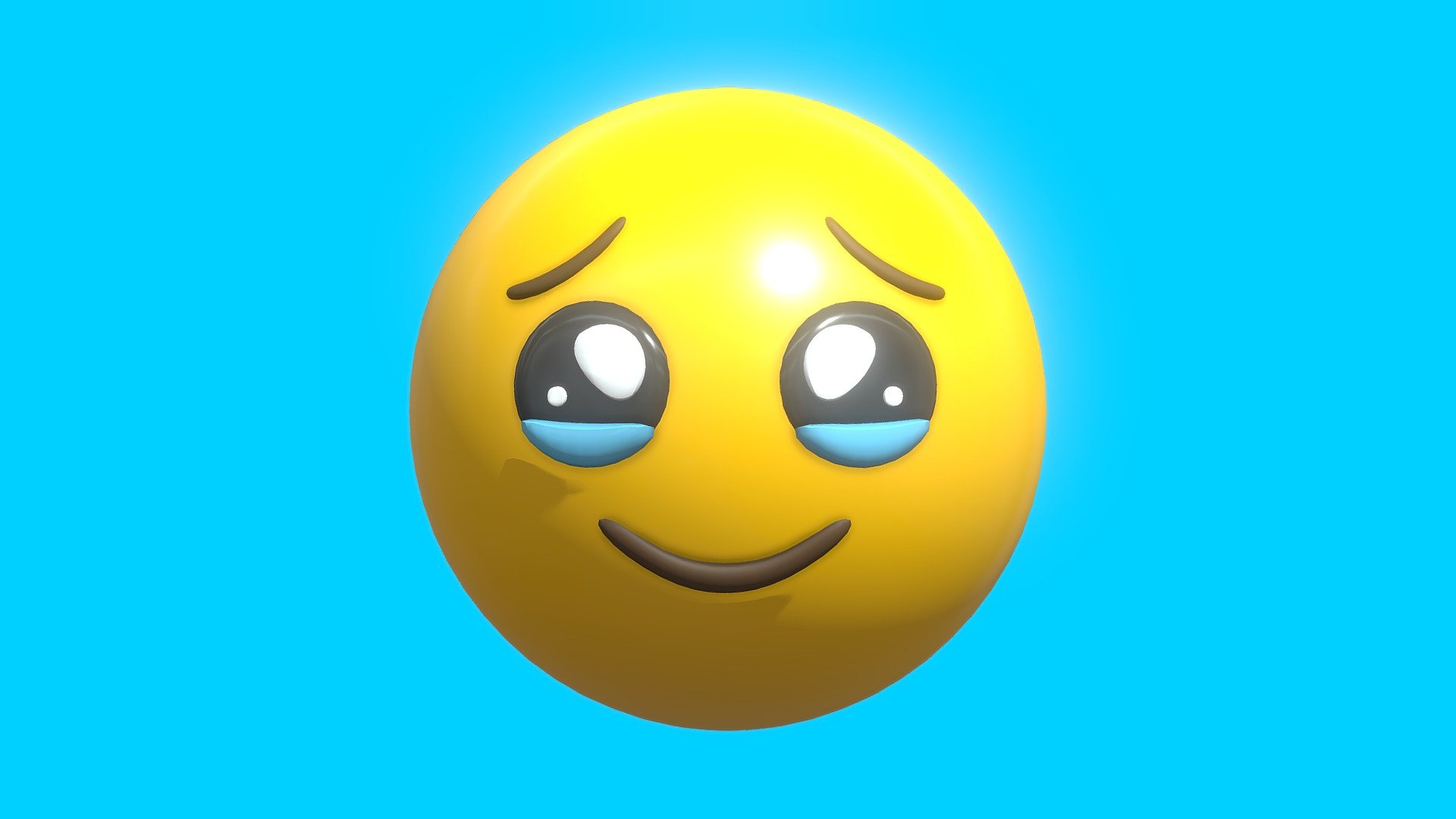 Holding Back Tears Face Emoticon Emoji or Smiley 3D Model Made in Blender 4.0

This model does include a TEXTURE, DIFFUSE, and ROUGHNESS MAP, but if you want to change the color you can change it in the blend file, just use the principled bsdf and play with the rough and base color parameter

in the blender file i just included the Model with the Subdivide Modifier and Base Material but Different UV Map - Holding Back Tears Face Emoticon Emoji or Smiley - Buy Royalty Free 3D model by pakyucangkun 3d model
