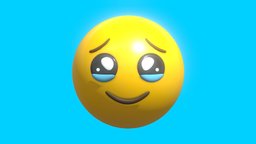Holding Back Tears Face Emoticon Emoji or Smiley