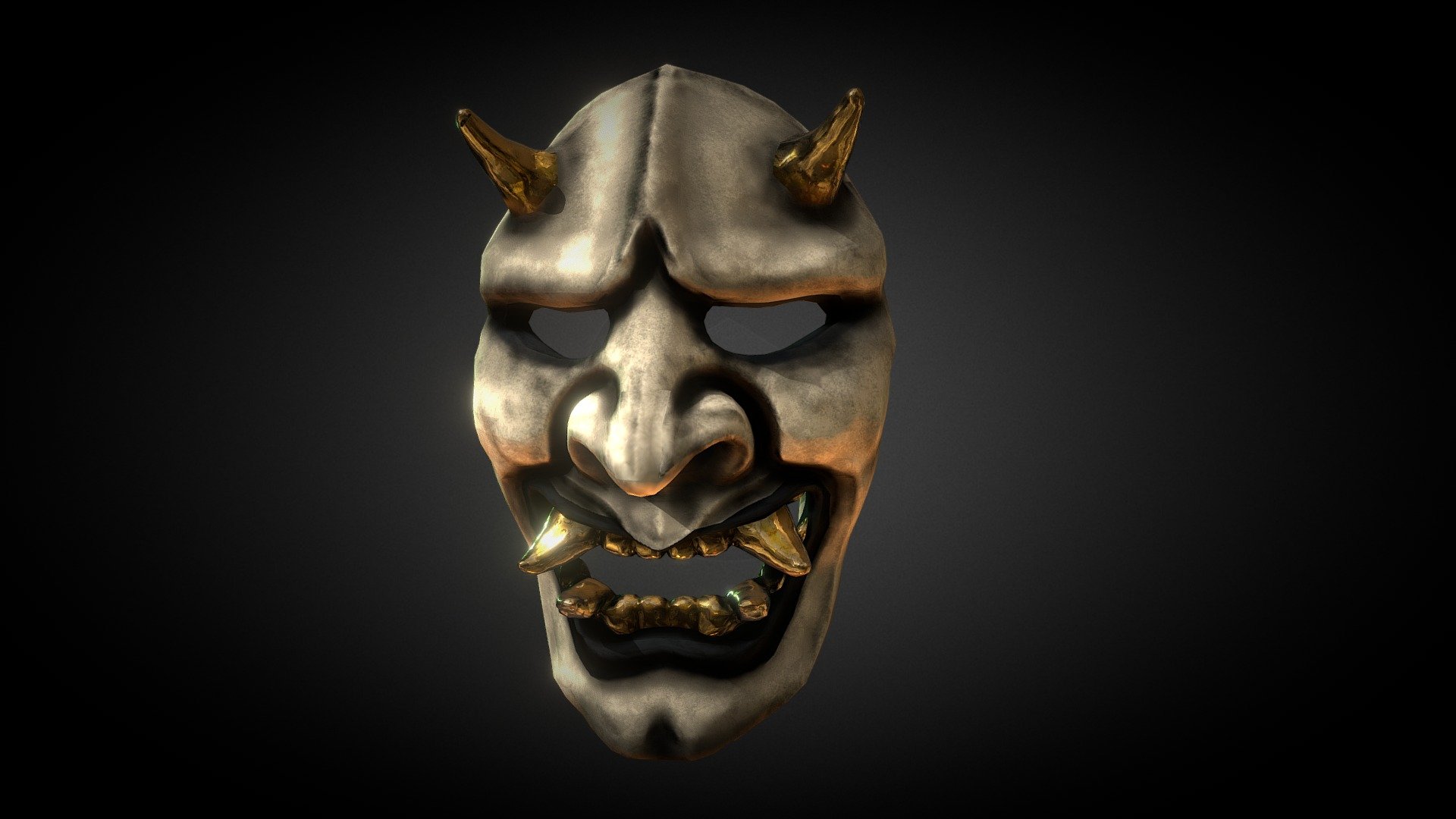 Mask of The Oni - Buy Royalty Free 3D model by Anthony Pilcher (@AnthonyPilcher) 3d model