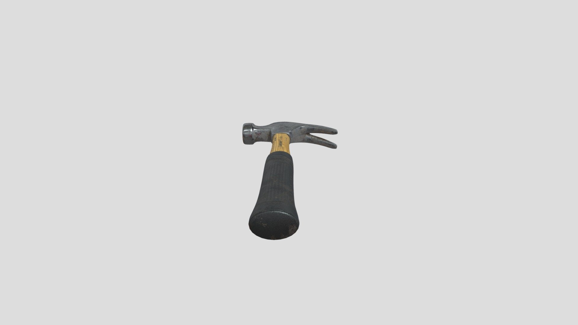 A black and wooden hammer asset created in Blender and textured in Substance Painter, perfect for factory environments or game tools 3d model