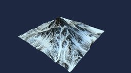 Background Mountain 4 terrain, range, snow, mountain, worldmachine, background