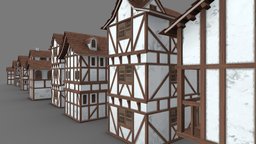 Anime_Medieval_House toon, medieval, old, exterior-house, cartoon, house, home, anime, village