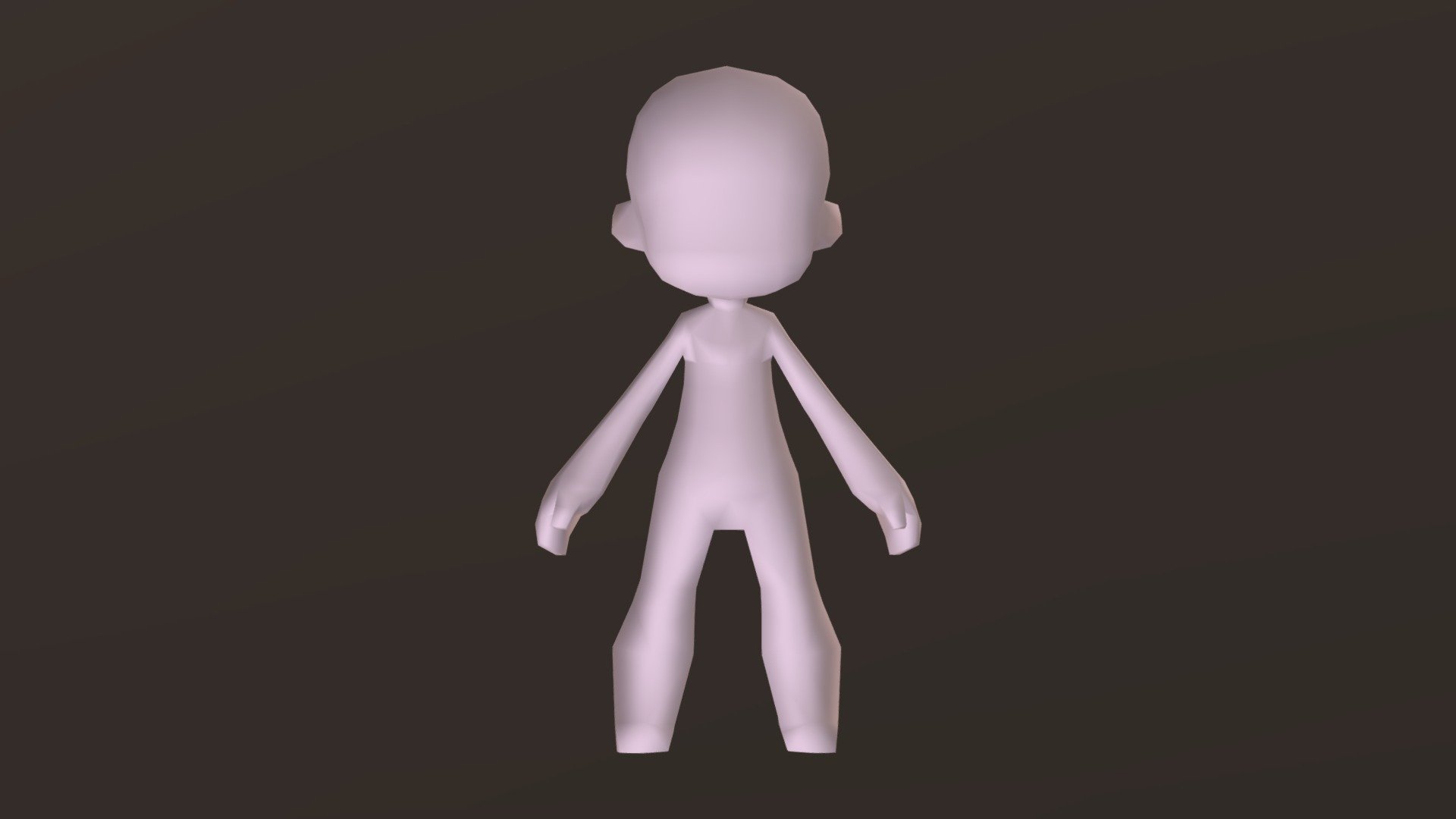 A basic base model character for your game 3d model