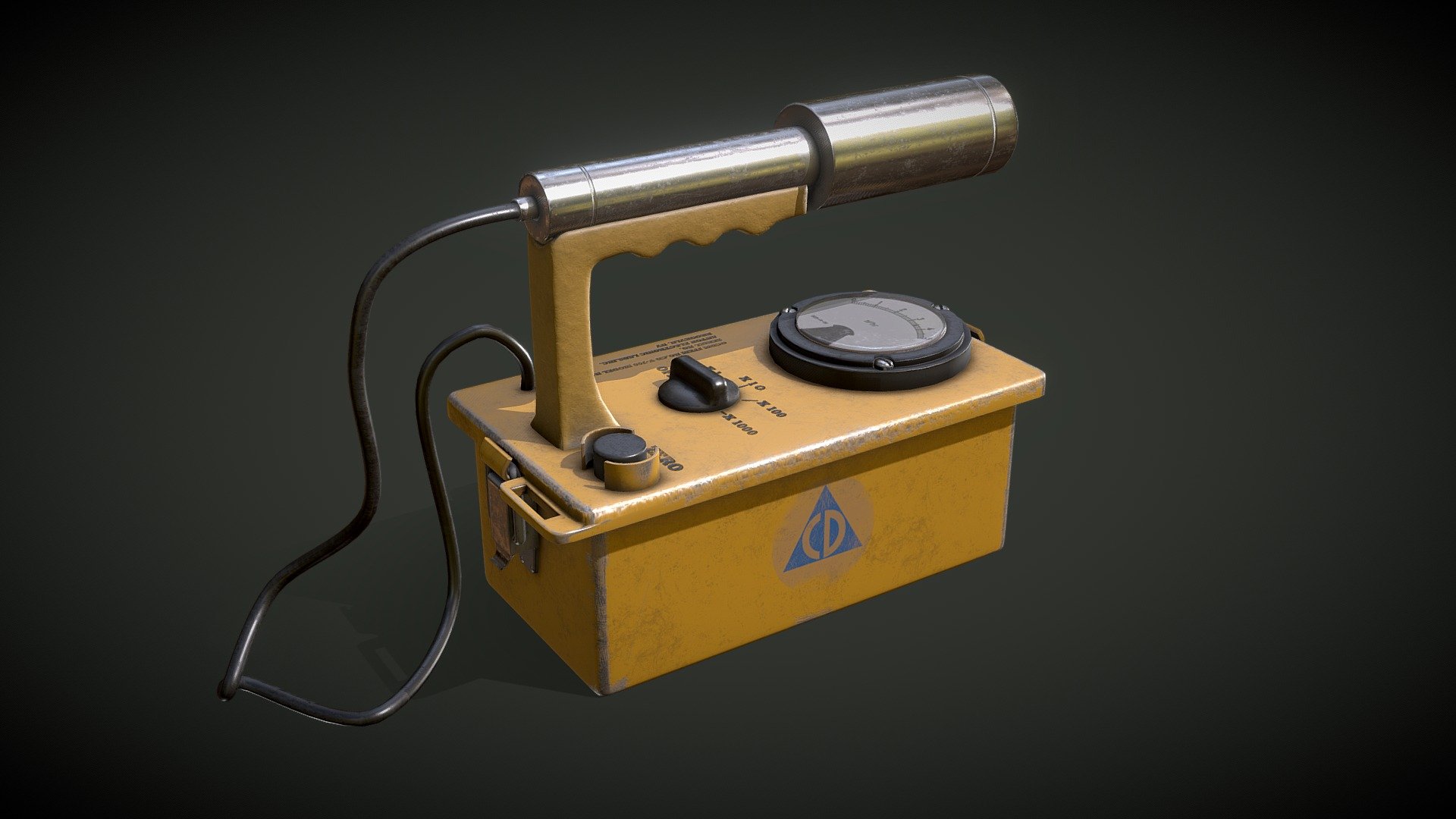 As the title suggests this model is based off a Civil defense geiger counter just made for a quick bit of practice 3d model
