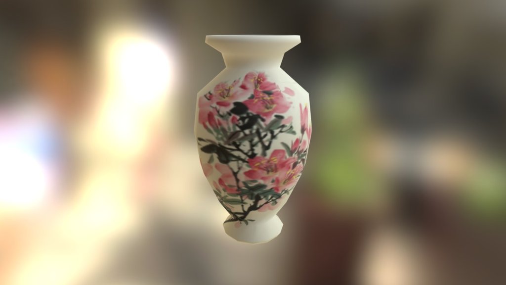 This low poly Japanese fase was a small school project. I wanted to make something low poly and re-usable - Japanese Vase - Download Free 3D model by Jay Landeweer (@phyreau) 3d model