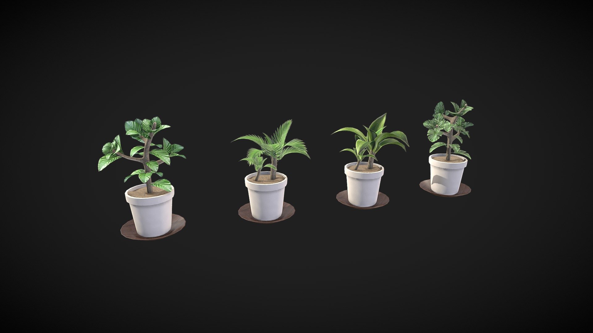 3D Small Plant V1 modeling optimized and ready for your personal projects, references and more.

Textures atlas 2048x2048
(VR, AR, Web, Videogame and Render Ready Modeling)

File Format:
 - Maya
 - Blender
 - FBX
 - OBJ
 - gLTF

Important: Read (.txt) information about FBX.

Learn more:
Instagram https://www.instagram.com/kraffingdesign/?hl=en-la - Small Plant - Buy Royalty Free 3D model by kraffing Studio (@kraffing) 3d model