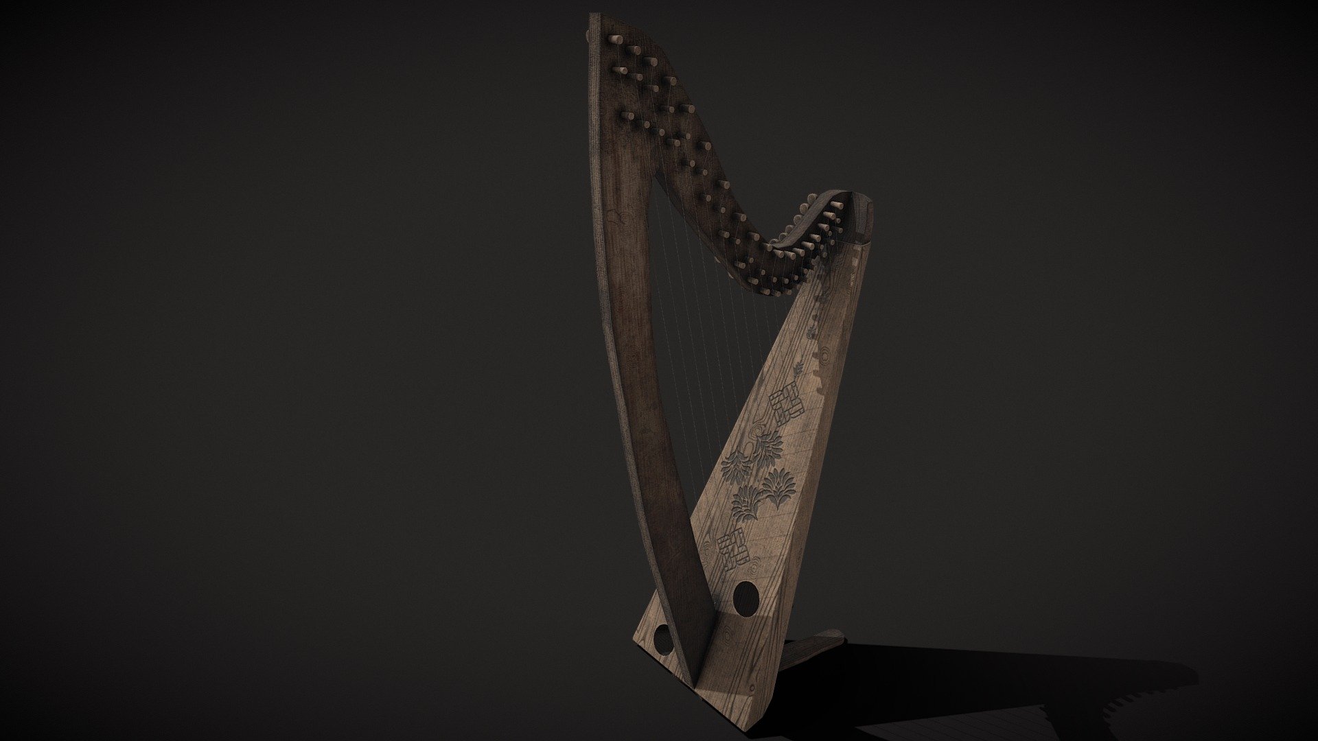 Medieval Harp 3D Model PBR Texture available in 4096 x 4096. 
VR / AR / Low-poly
PBR
GeometryPolygon mesh
Polygons16,896
Vertices16,711
Textures PNG - Medieval_Harp_FBX - Buy Royalty Free 3D model by GetDeadEntertainment 3d model