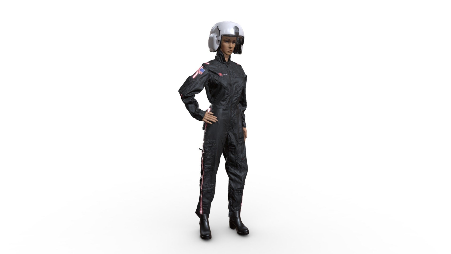 This is the IU Health Flight Jumpsuit that that Emergency Services Department uses at IU Health Hopsitals.

Everything was 3D scanned with a Creaform Go! Scan Spark 3d model