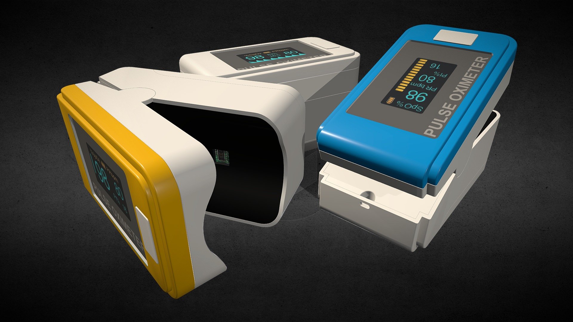 Modelled with Sketchup - Pulse Oximeter - Buy Royalty Free 3D model by COSEDIMARCO 3d model