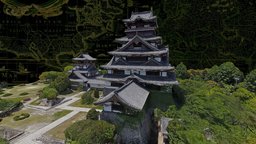 Fushimi Castle castle, japan, heritage, kyoto, oriental, kioto, japon, videogrammetry, fushimi, architecture