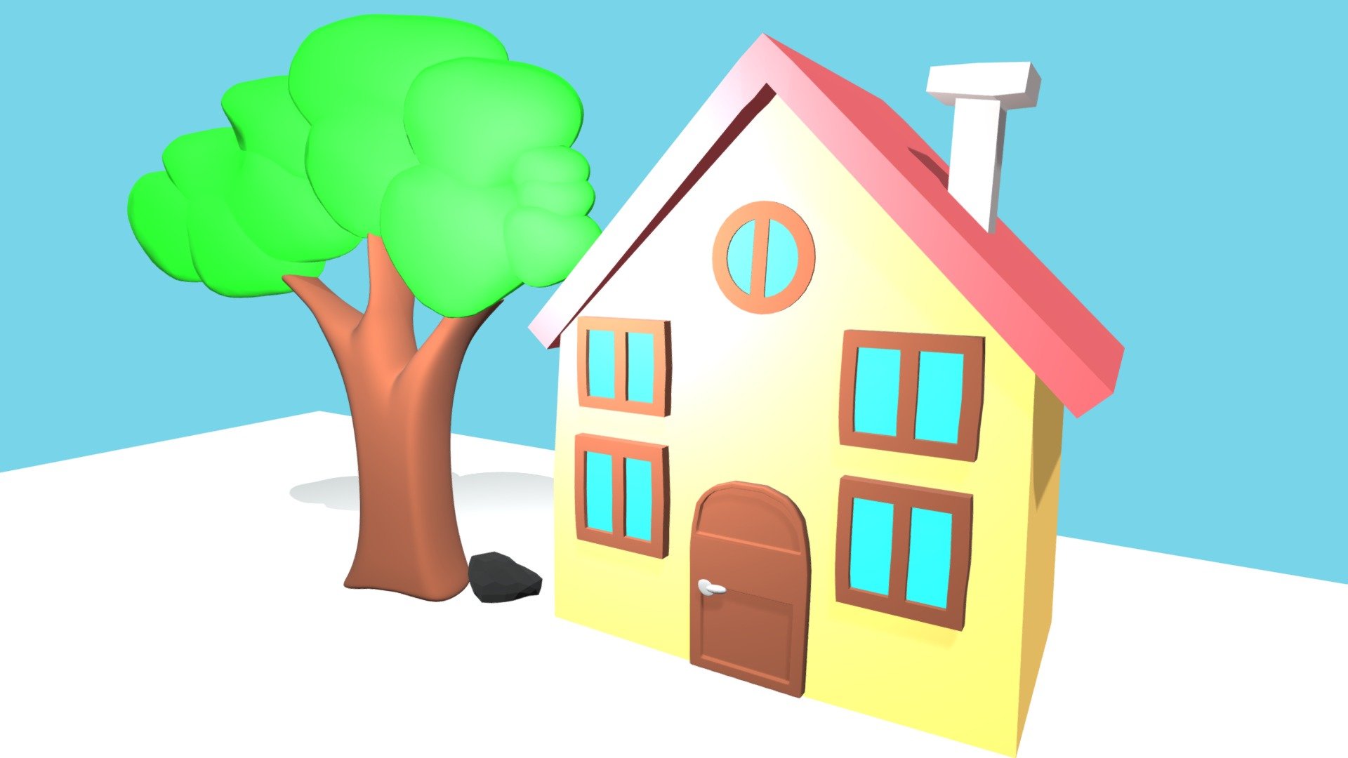 Cartoon house made with blender 2.93 rendered in cycles X 
feel free to use it - Cartoon House - Download Free 3D model by Blend it Vijay (@Vijayprakash) 3d model