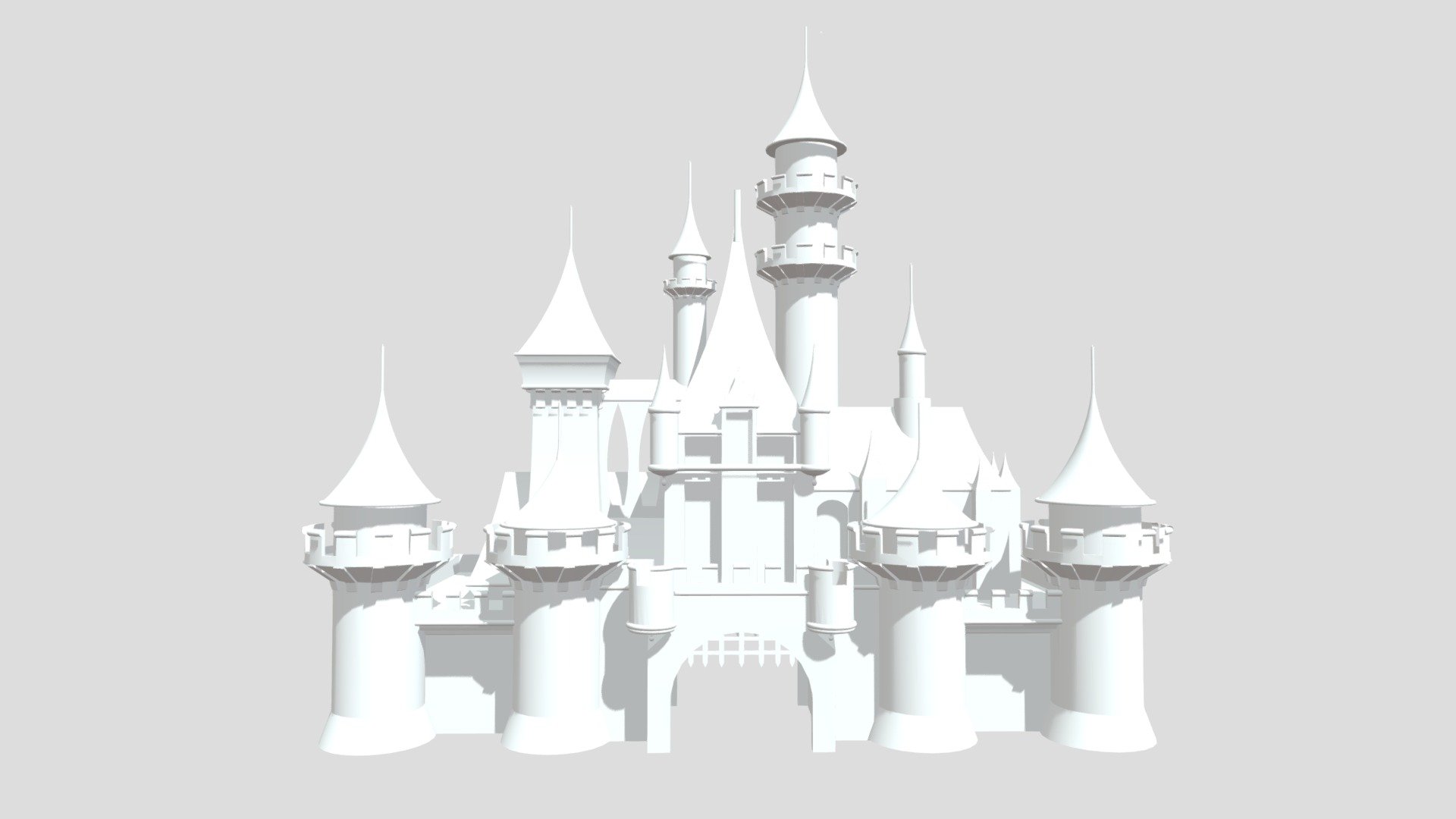 Pixar's Disney Castle - Download Free 3D model by Not_Lacika (@notlacikaroblox) 3d model