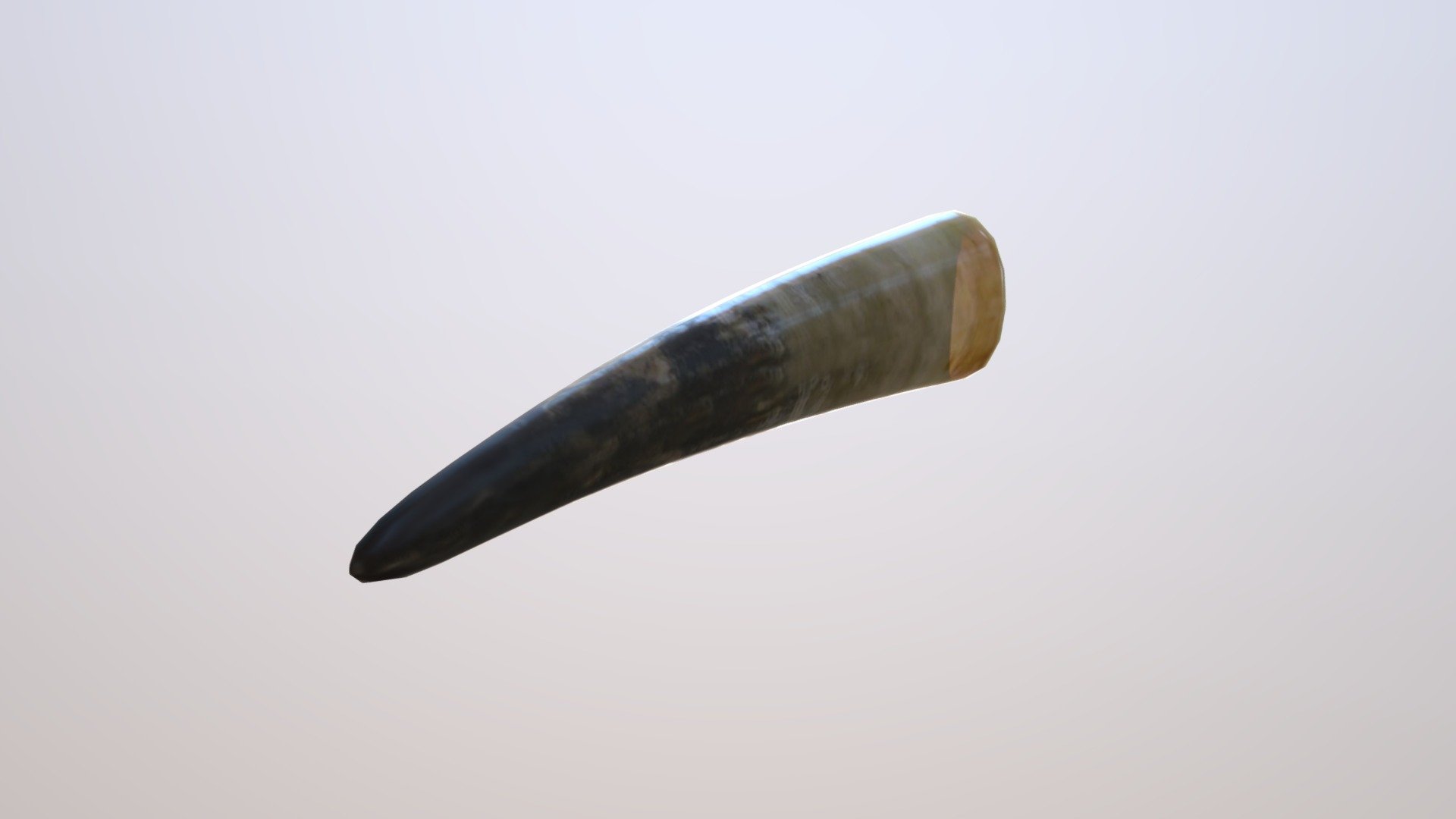 Here is a model of a drinking horn 3d model