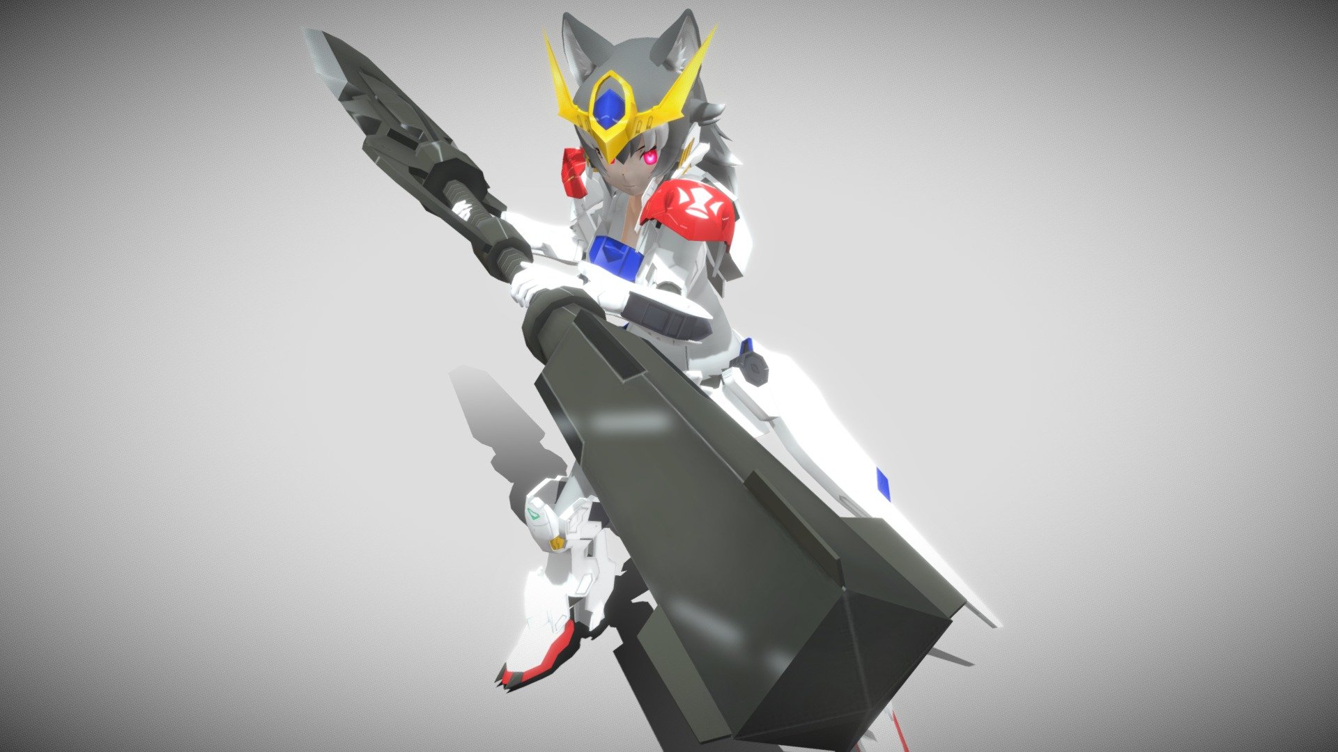 Summary: Gray Lupus Another avatar I made for VRChat and put together base on Gundam Barbatos Lupus(Wolf) and Gray Wolf from Kemono Friends.

Model Base



Gray Wolf by: へな羊(@hena_sheep)



Barbatos Lupus by: タケワカ



Support: ko-fi.com/nemikaiser
Patreon: patreon.com/FenrirKaiser - ASW-G-08KF Gray Lupus - 3D model by NemiKaiser (@Nemi.Kaiser) 3d model