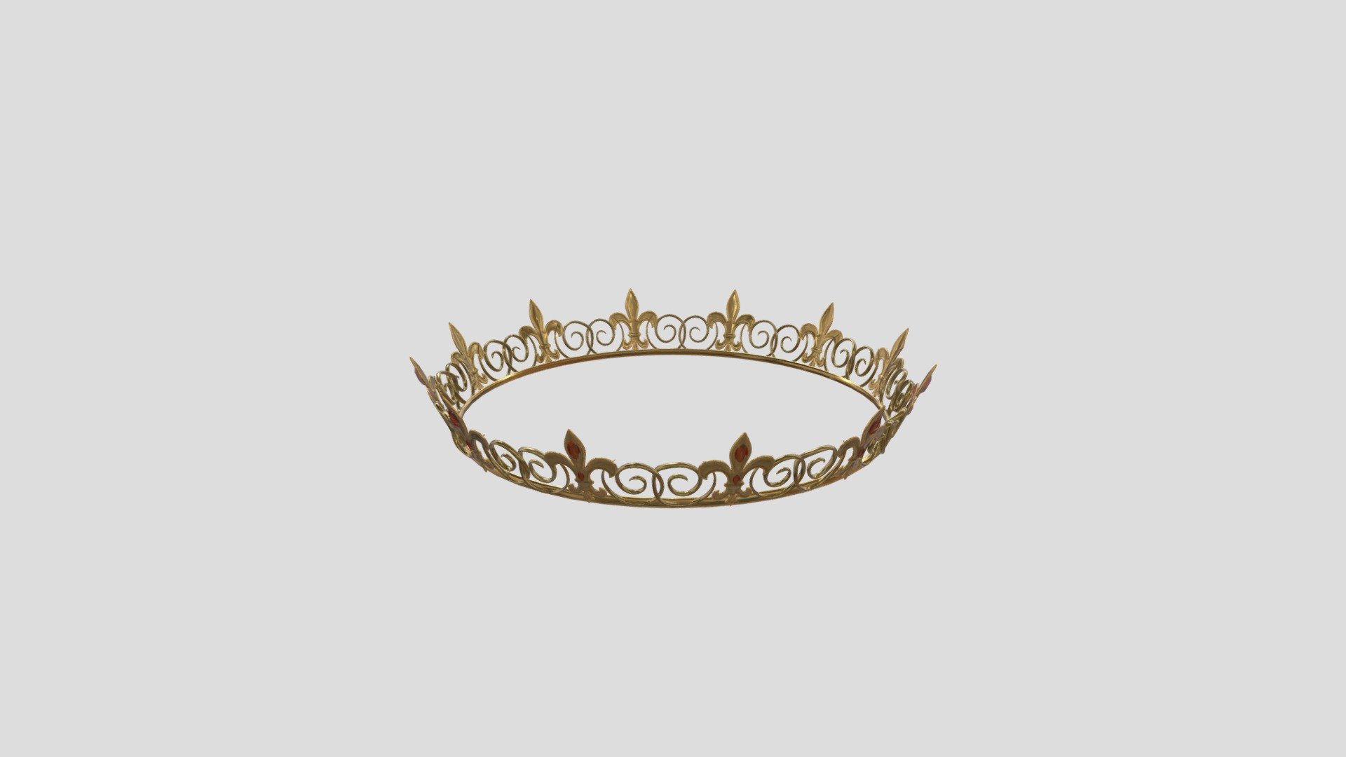 Crown sculpted and textured by me. 

If you wish to purhacse, simply write me a short message 3d model