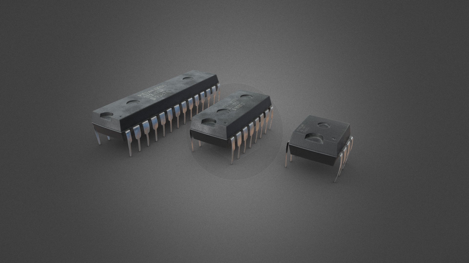 High quality model of an Integrated Circuit.

Formats included : .FBX .OBJ

Included 2*UV 4096x4096 (baseColor - metallic - normal - roughness) 3d model