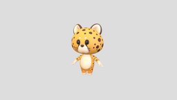 Character208 Cheetah body, cute, baby, tiger, toy, africa, mascot, doll, wild, mammal, cheetah, safari, leopard, character, cartoon, animal