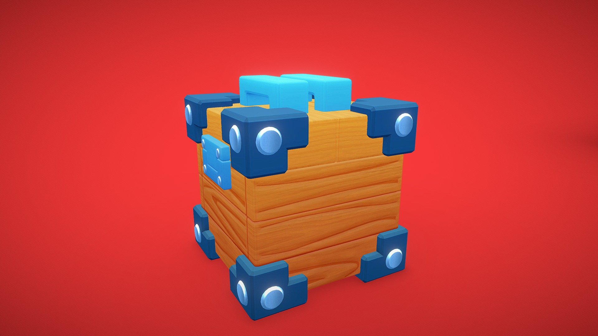 3D low-poly model of a cartoon wooden treasure chest made for games.




Polygons: 2.106;

Tris: 4.116;

Texture size: 2048x2048;

Maps: Diffuse.
 - Cartoon Wooden Treasure Chest - 3D model by Rafael Ribeiro (@ribeirorafael) 3d model