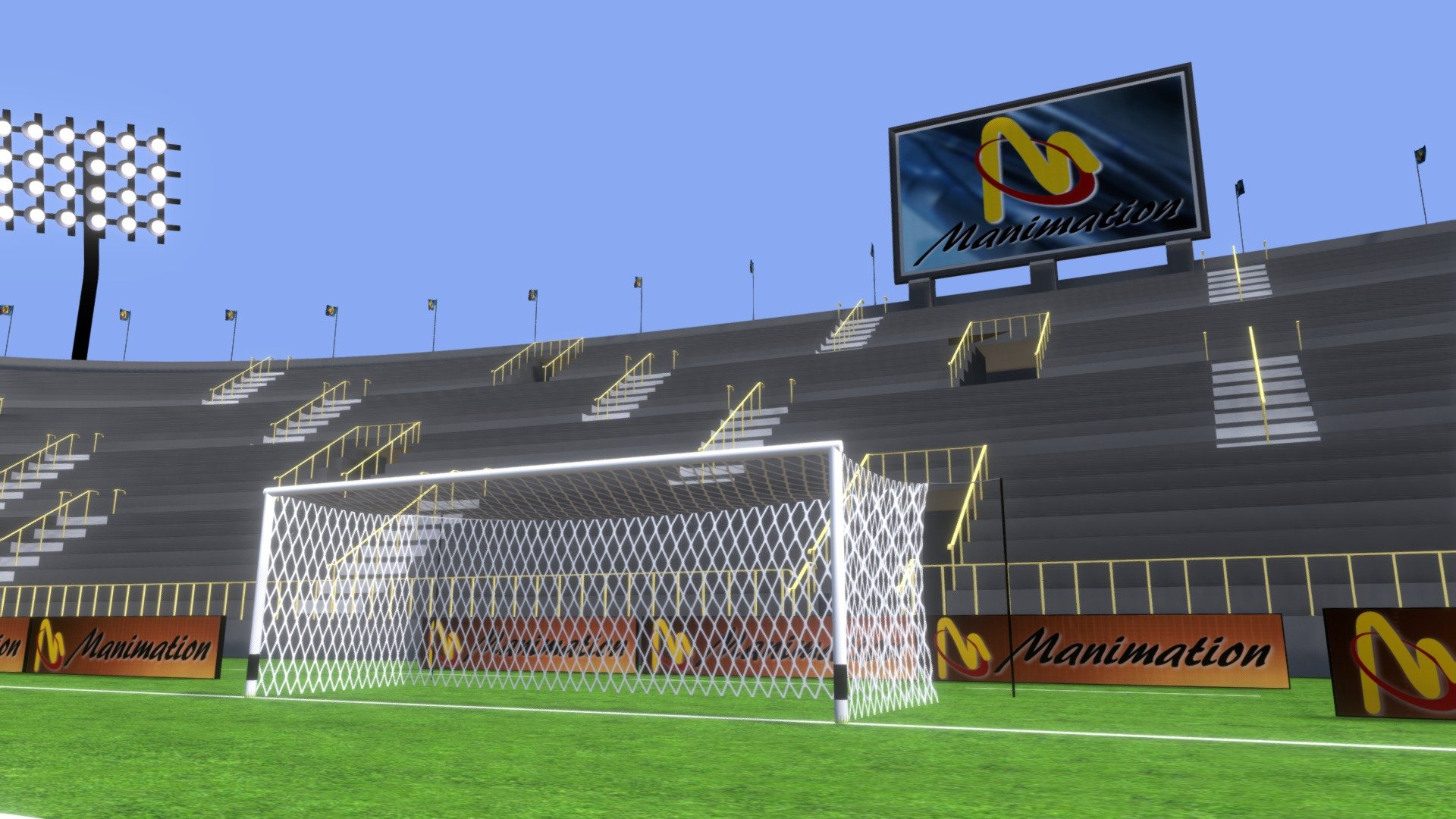Soccer Stadium - Soccer Stadium (scene FBX) - 3D model by manimat 3d model