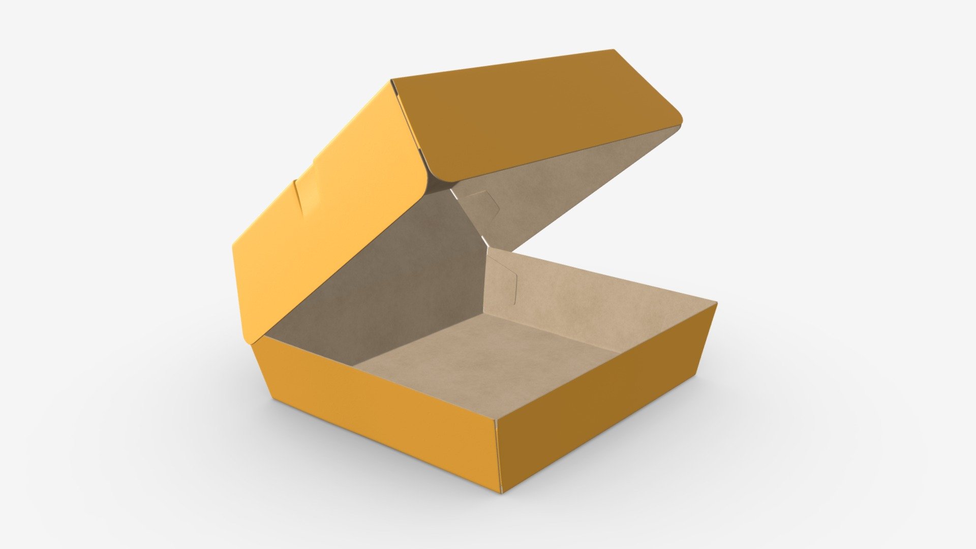 Fast food paper box 02 open - Buy Royalty Free 3D model by HQ3DMOD (@AivisAstics) 3d model
