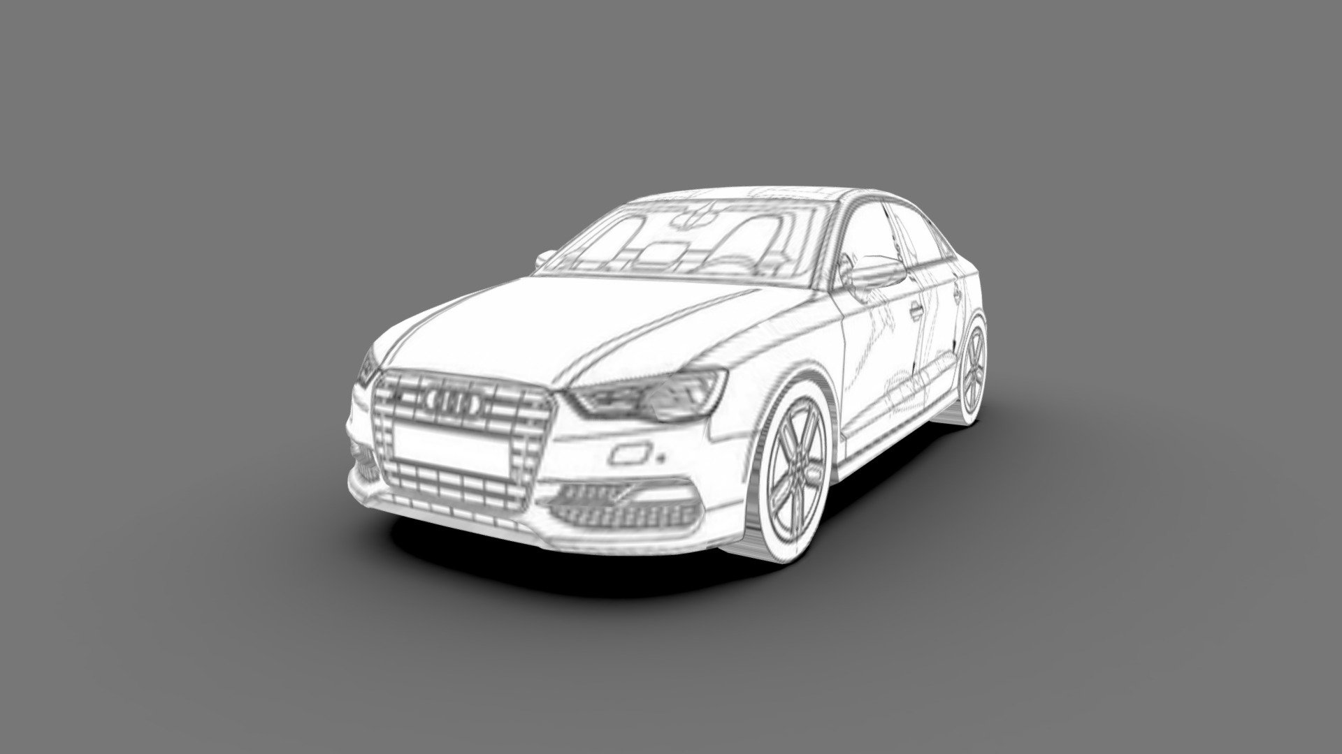 Low-poly, full-scale 3d blueprint model of the Audi A3/S3 Limousine

Save time on modeling and just spend on customization tailored to your specific needs.
Your work gets very simplified due to the texture applied to the model, which is the blueprint itself.
You can also use the model directly in architectural or design projects.

Package includes 5 file formats and texture (3ds, fbx, dae, obj and skp)

Hope you enjoy it.
José Bronze - Audi A3 Limousine 3d blueprint - Buy Royalty Free 3D model by Jose Bronze (@pinceladas3d) 3d model