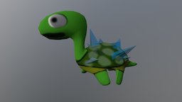 Cartoon Turtle WiP v1 turtle, enemy, character, cartoon, game, animated