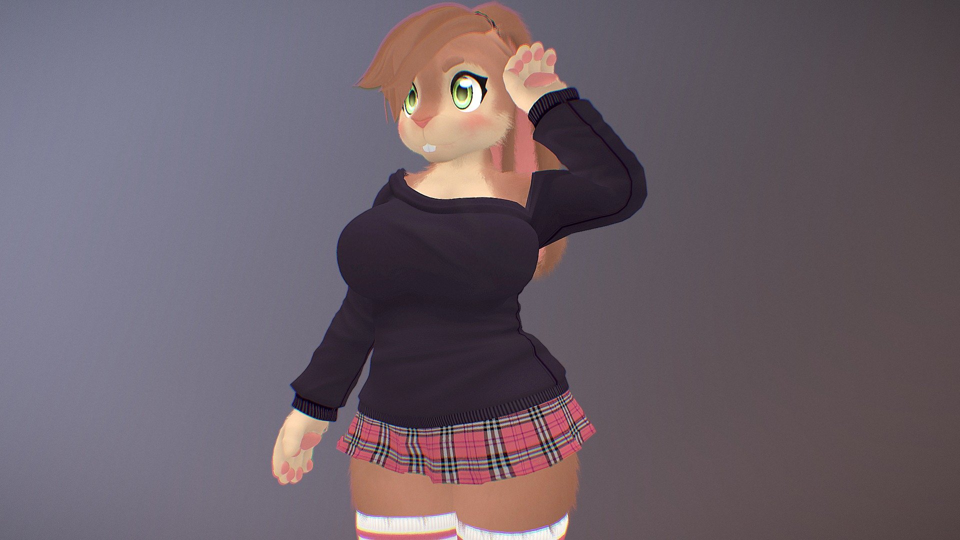 commissions https://www.furaffinity.net/commissions/hickysnow/ - Akane - 3D model by HickySnow (@Hicky_Snow) 3d model