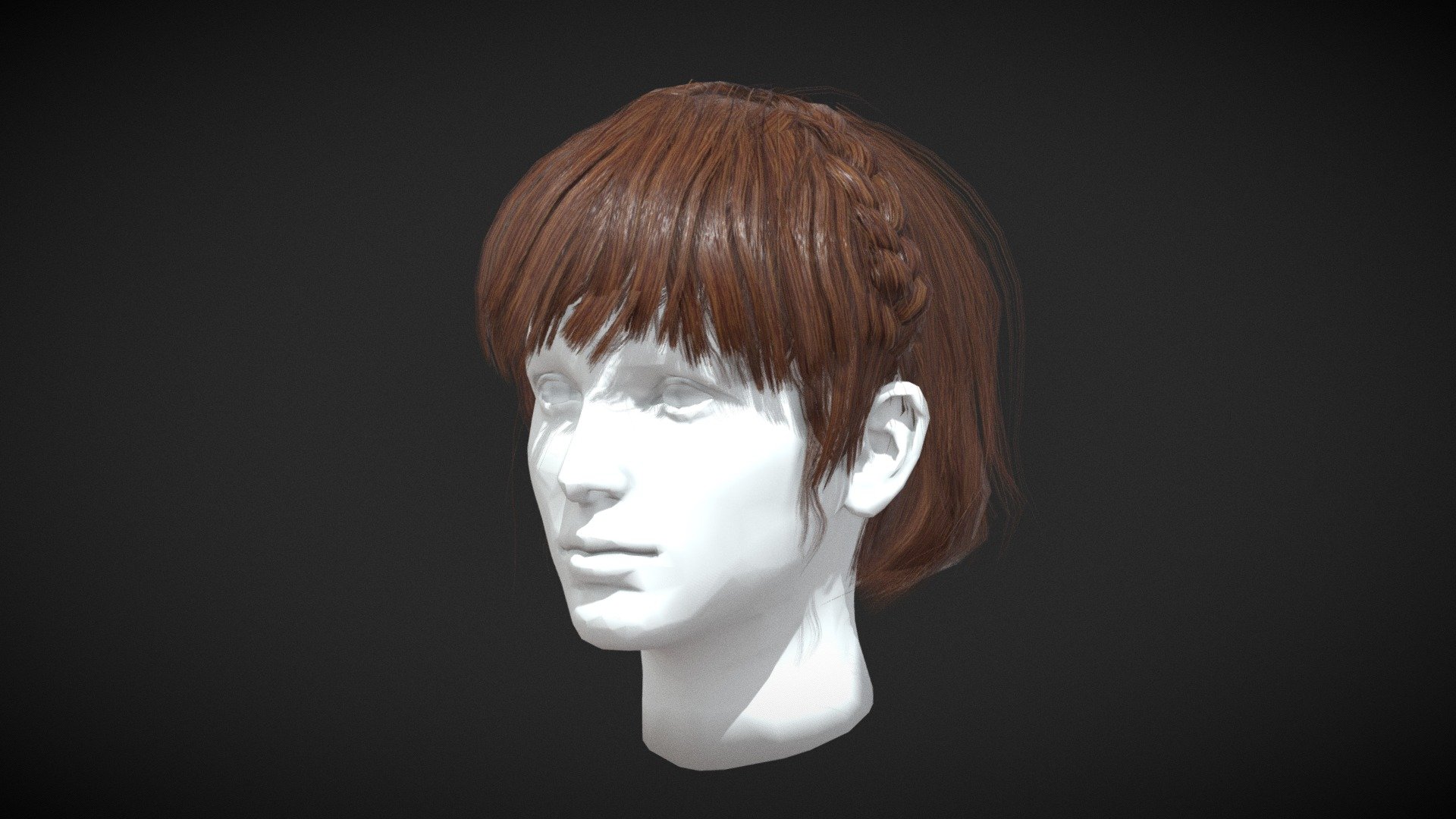 Hair Female / hairstyle with braids and bangs - low poly hair cards

Triangles: 13k
Vertices: 8.2k

4096x4096 PNG texture - Hair Female / Hairstyle - low poly - Buy Royalty Free 3D model by Karolina Renkiewicz (@KarolinaRenkiewicz) 3d model
