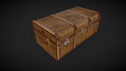 Antique Chest chest, vintage, antique, environment-assets, lowpolymodel, assets-game, substancepainter, maya, lowpoly, zbrush, animation, environment