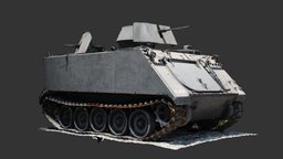M113A1 Troop Carrier (Raw Scan) tracks, armored, army, carrier, infantry, photogrametry, apc, tank, machine, m113, georgia, personel, vehicle, 3dscan, military, noai