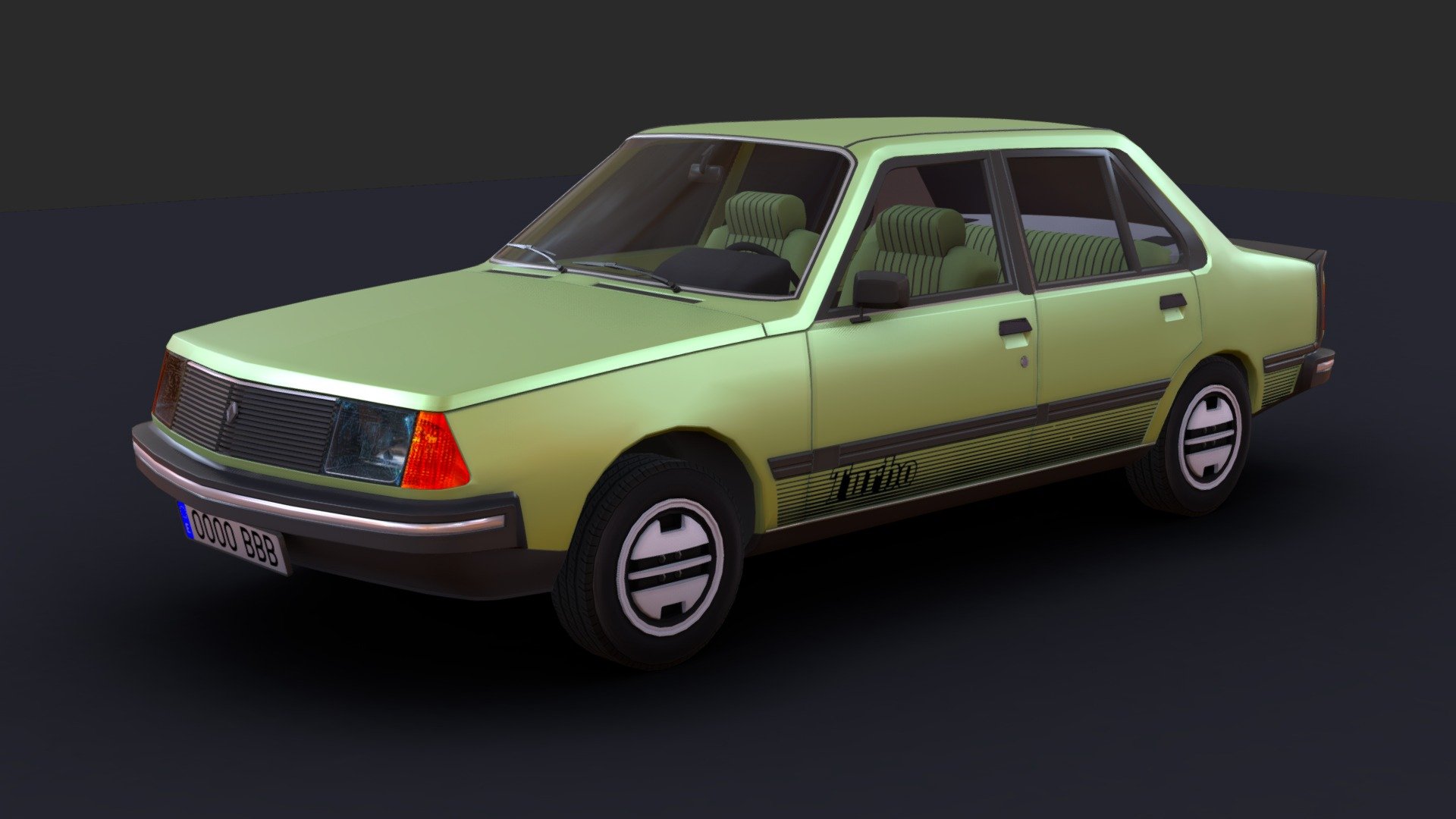 Renault 18 Turbo - Buy Royalty Free 3D model by codexito 3d model