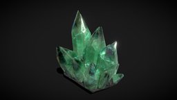 Green Crystal / Ghost quartz archeology, wizard, assets, energy, prop, rocks, geology, crystal, crystals, realistic, stones, quartz, gemstone, amethyst, props-assets, geode, silica, geology-science, rocks-geology, nature-plants, low-poly, lowpoly, rock, magic, rocks-and-minerals, magic-crystals, noai