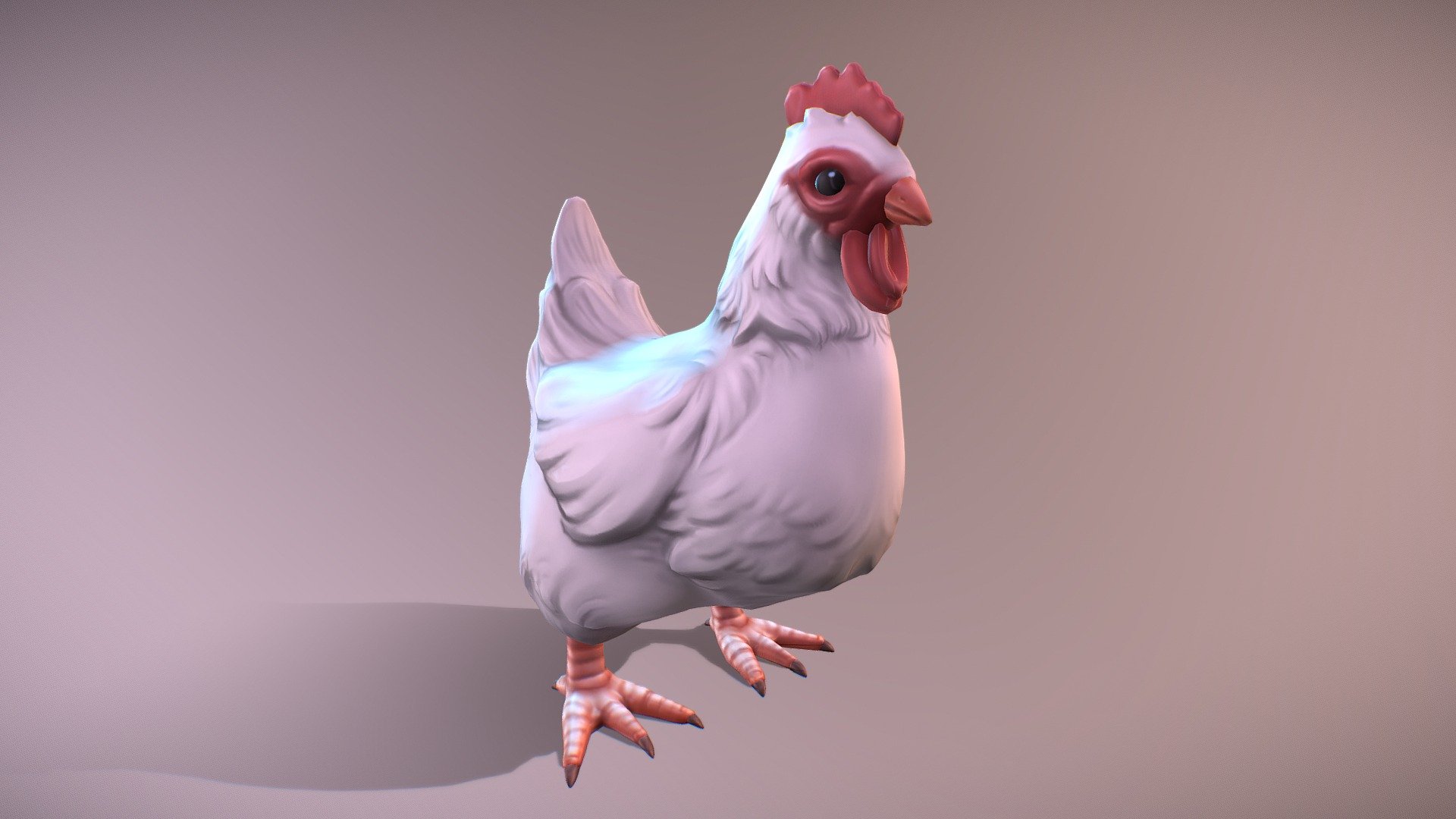 Chicken Companion - 3D model by alchemyart 3d model