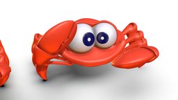 Hi-Poly Subdivision 3D Model Crab eye, fish, red, toon, fishing, pet, crab, asian, ocean, aquarium, brown, claws, subdivision, giant, fresh, smile, nemo, sushi, seafood, hairy, arthropod, cartton, cuttlefish, avg, oceanlife, fish-cartoon, character, cartoon, 3d, model, animal, sea, kegani, ocvarium