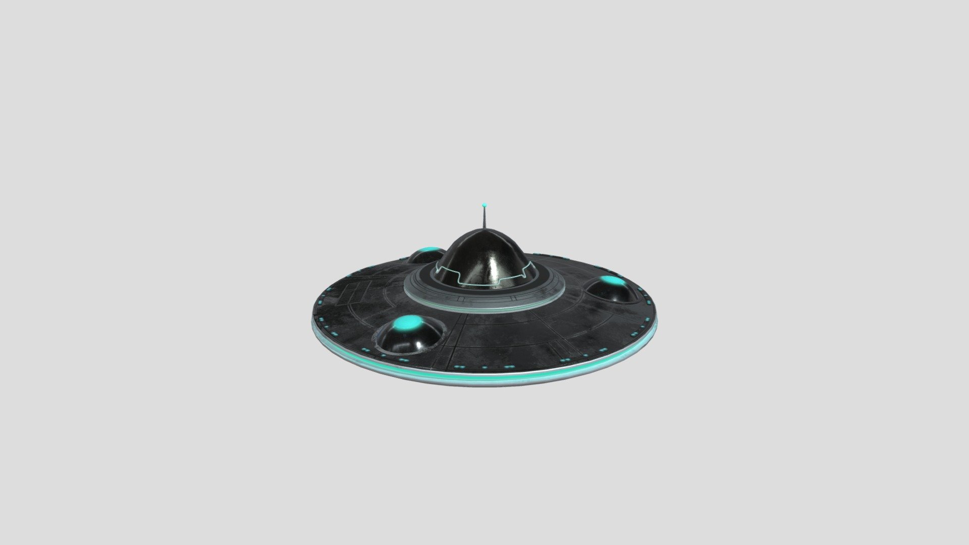 UFO - 3D model by shubhamsaini 3d model