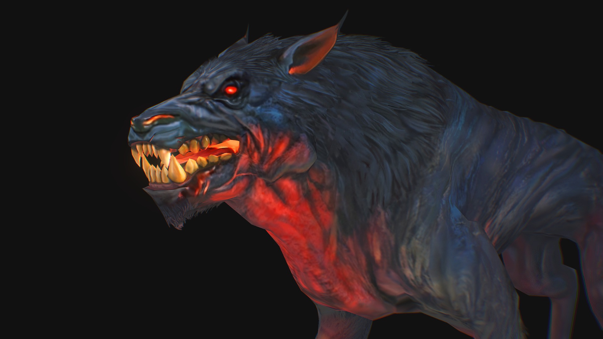 Complete Post Here :D https://www.artstation.com/artwork/PmnWP1
I´m a big fan of dungeons and dragons, so I wanted to model one of my favorite creatures, The Hell Hound. Is based on the original Hell Hound ilustration from the &ldquo;D&amp;D 5e Monster Manual