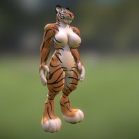 Tiger Stand tiger, standing, anthro
