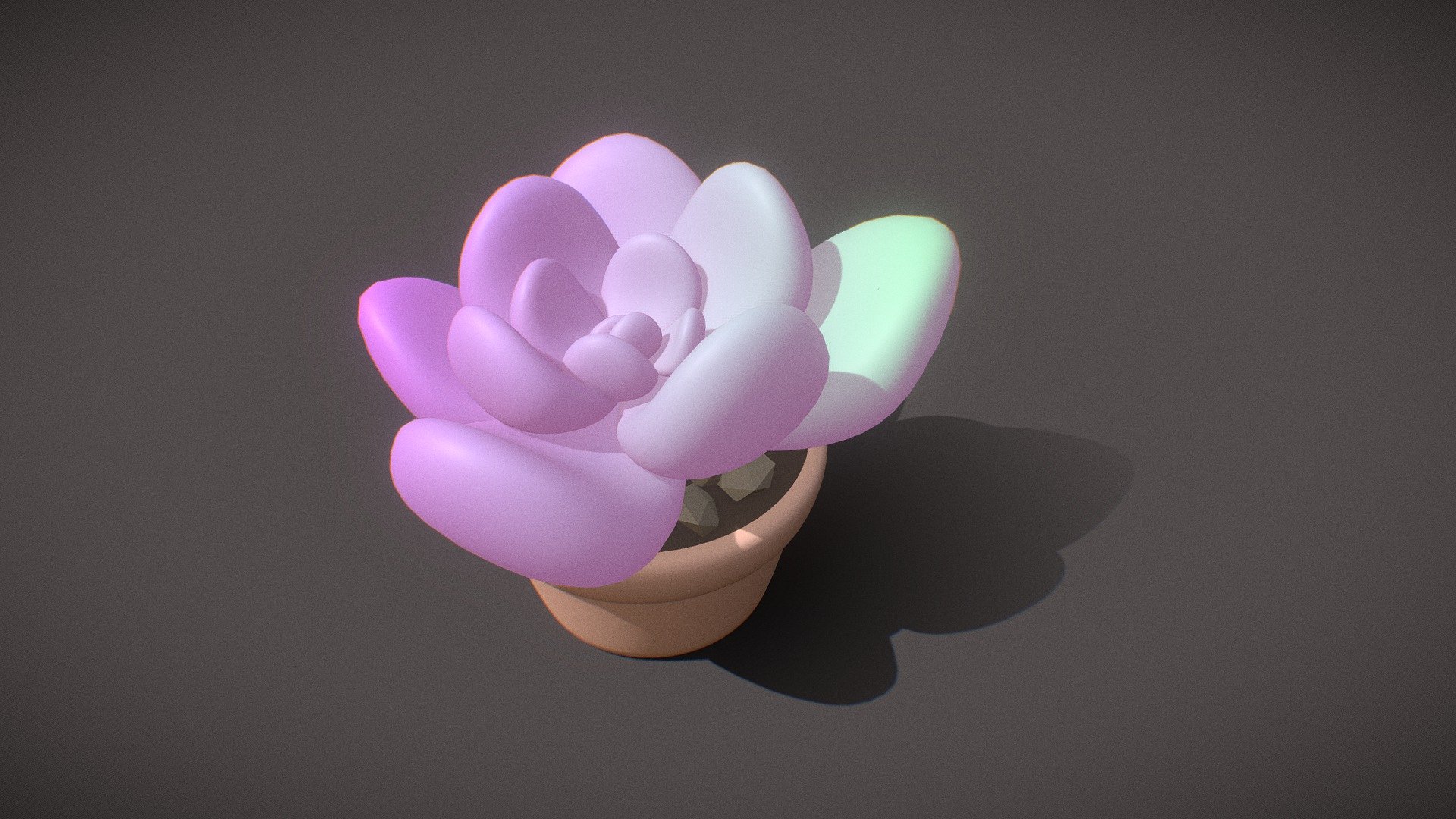 quick model of a succulent for an experiment - succulent - Download Free 3D model by mayymuu (@miimosa) 3d model