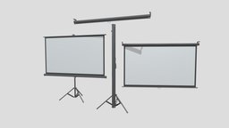 Projector Screen office, stand, mount, projector, open, visual, monitor, closed, flip, slide, display, business, classroom, billboard, presentation, movie, tripod, conference, seminar, whiteboard, video, interior, wall, screen