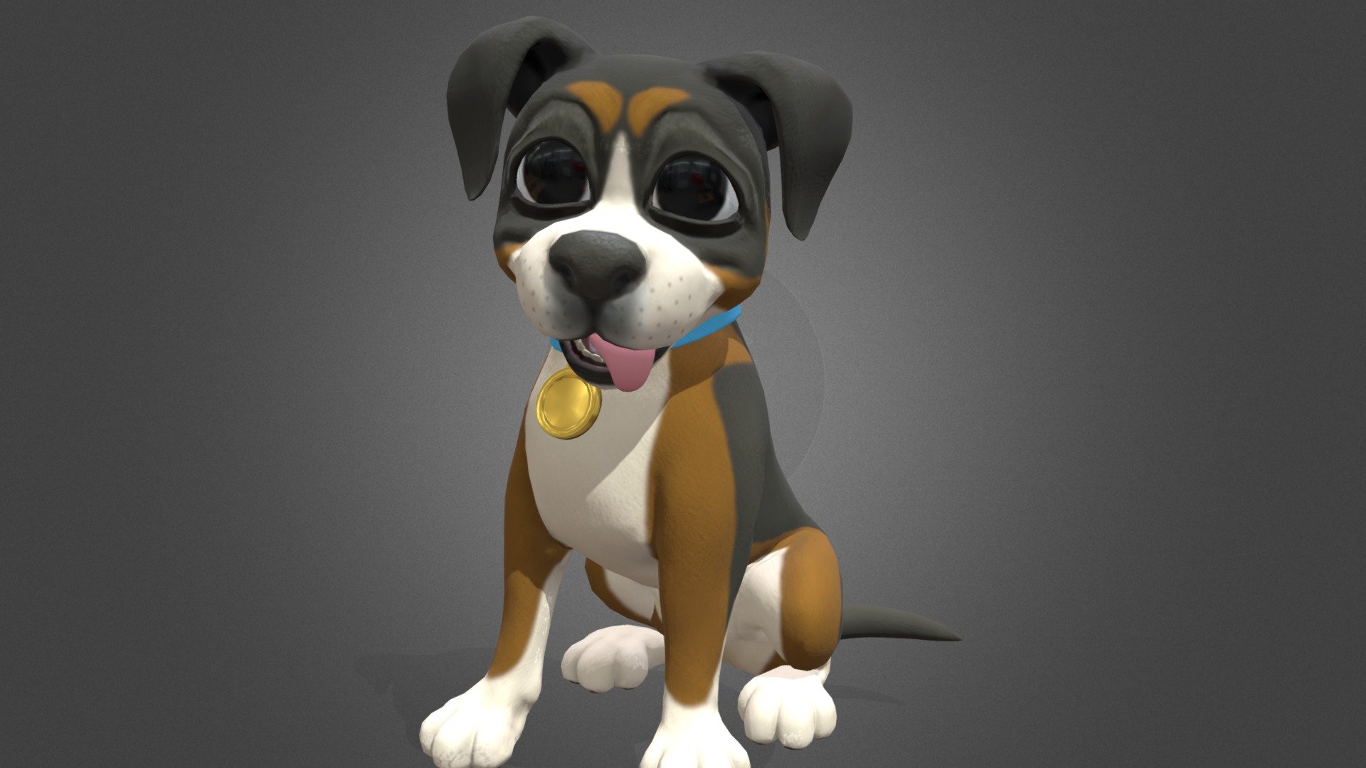 cartoony dog animation looking around - cartoony dog animation looking around - Download Free 3D model by Al-Deezel (@Al-dezel) 3d model
